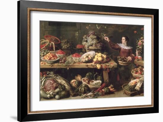 Still Life with Fruit and Vegetables-Frans Snyders Or Snijders-Framed Giclee Print