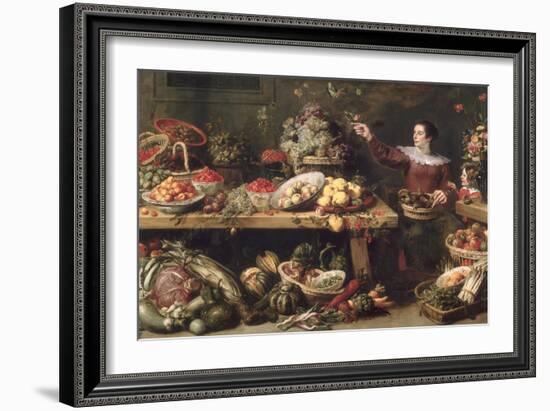 Still Life with Fruit and Vegetables-Frans Snyders Or Snijders-Framed Giclee Print