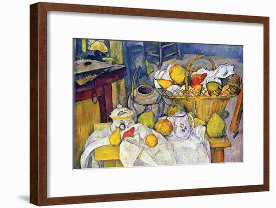 Still Life with Fruit Basket-Paul Cézanne-Framed Art Print