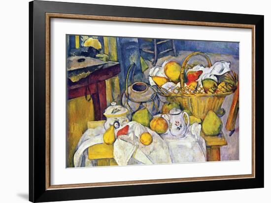 Still Life with Fruit Basket-Paul C?zanne-Framed Art Print