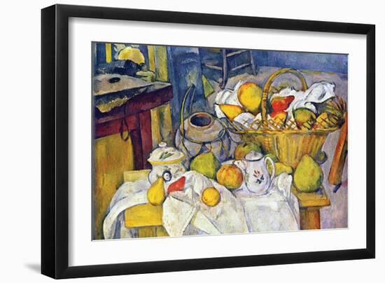 Still Life with Fruit Basket-Paul C?zanne-Framed Art Print