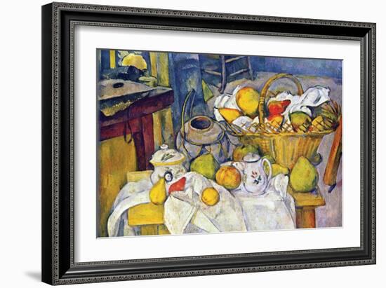 Still Life with Fruit Basket-Paul C?zanne-Framed Art Print