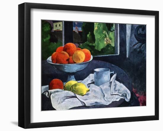 Still Life with Fruit, Brittany, 19th Century-Paul Gauguin-Framed Premium Giclee Print