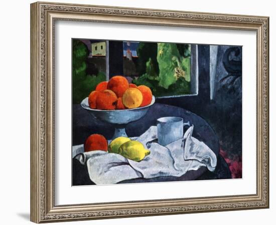 Still Life with Fruit, Brittany, 19th Century-Paul Gauguin-Framed Giclee Print