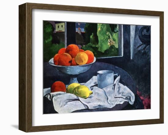 Still Life with Fruit, Brittany, 19th Century-Paul Gauguin-Framed Giclee Print