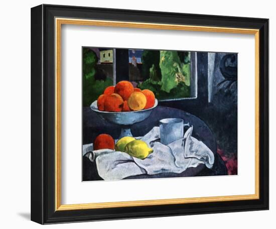 Still Life with Fruit, Brittany, 19th Century-Paul Gauguin-Framed Giclee Print