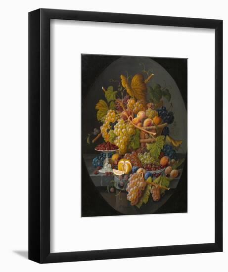 Still Life with Fruit, c.1855-1860-Severin Roesen-Framed Giclee Print