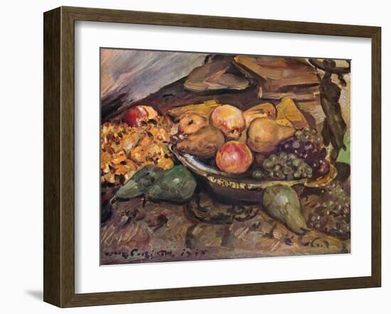 'Still-Life with Fruit', c20th century-Lovis Corinth-Framed Giclee Print