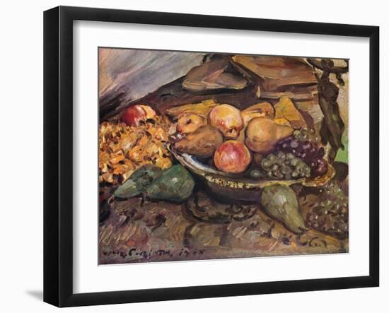 'Still-Life with Fruit', c20th century-Lovis Corinth-Framed Giclee Print