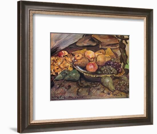 'Still-Life with Fruit', c20th century-Lovis Corinth-Framed Giclee Print