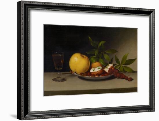 Still Life with Fruit, Cakes and Wine, 1821-Raphaelle Peale-Framed Giclee Print