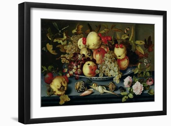 Still Life with Fruit, Flowers and Seafood-Balthasar van der Ast-Framed Giclee Print