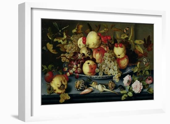 Still Life with Fruit, Flowers and Seafood-Balthasar van der Ast-Framed Giclee Print