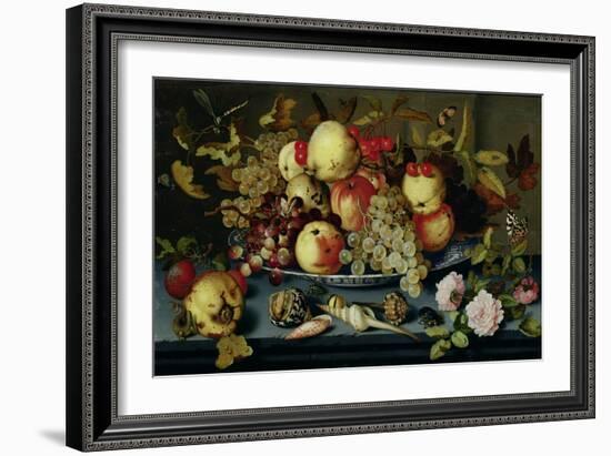 Still Life with Fruit, Flowers and Seafood-Balthasar van der Ast-Framed Giclee Print