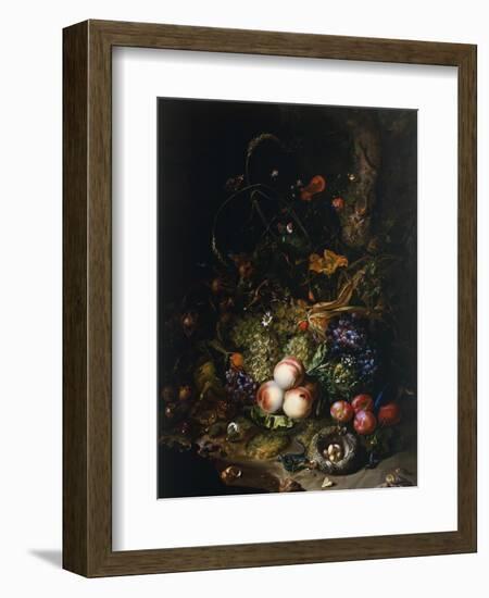 Still Life with Fruit, Flowers, Reptiles and Insects-Rachel Ruysch-Framed Giclee Print