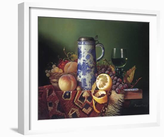 Still Life with Fruit II-Raymond Campbell-Framed Giclee Print
