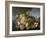 Still Life with Fruit in Landscape-Severin Roesen-Framed Giclee Print