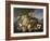 Still Life with Fruit in Landscape-Severin Roesen-Framed Giclee Print