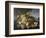 Still Life with Fruit in Landscape-Severin Roesen-Framed Giclee Print