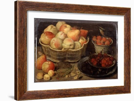 Still Life with Fruit, Late 16th-Early 17th Century-Georg Flegel-Framed Giclee Print