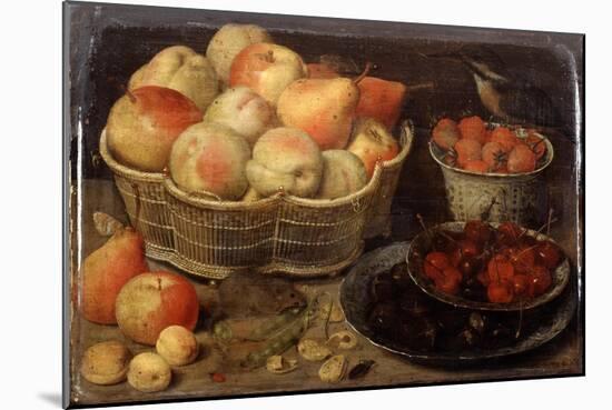 Still Life with Fruit, Late 16th-Early 17th Century-Georg Flegel-Mounted Giclee Print