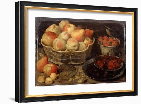 Still Life with Fruit, Late 16th-Early 17th Century-Georg Flegel-Framed Giclee Print