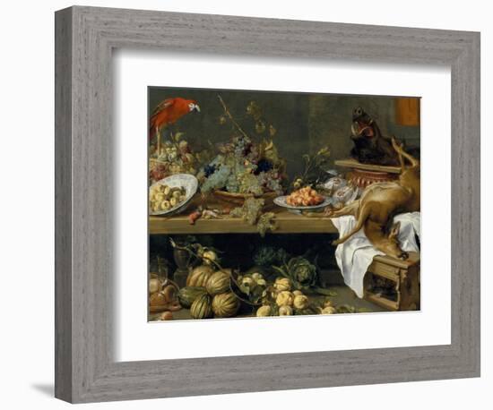 Still Life with Fruit, Vegetables and Dead Game, 1635 (Oil on Canvas)-Frans Snyders-Framed Giclee Print