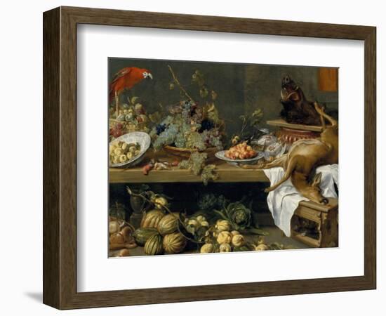 Still Life with Fruit, Vegetables and Dead Game, 1635 (Oil on Canvas)-Frans Snyders-Framed Giclee Print