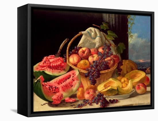 Still Life with Fruit-John F. Francis-Framed Premier Image Canvas