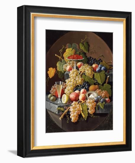 Still Life with Fruit-Severin Roesen-Framed Giclee Print