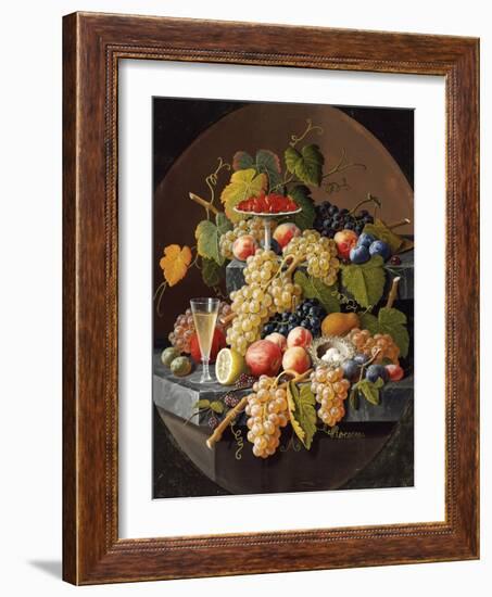 Still Life with Fruit-Severin Roesen-Framed Giclee Print