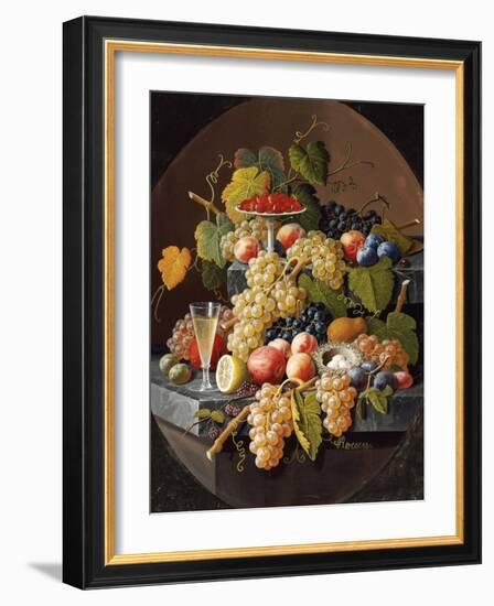 Still Life with Fruit-Severin Roesen-Framed Giclee Print