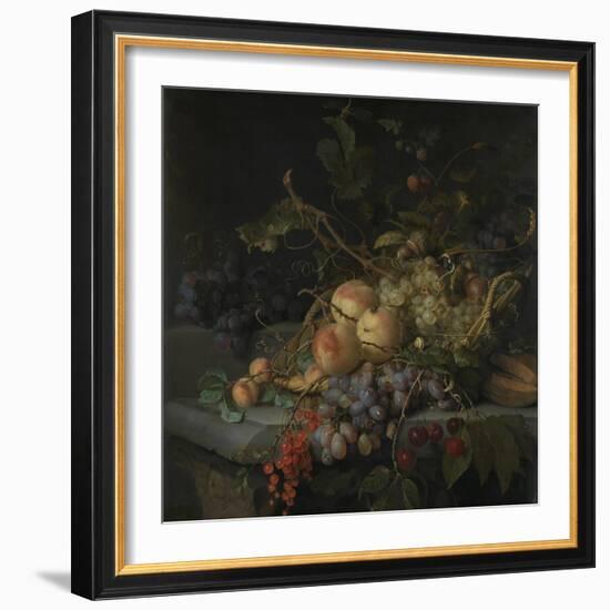 Still Life with Fruit-Jacob van Walscapelle-Framed Art Print