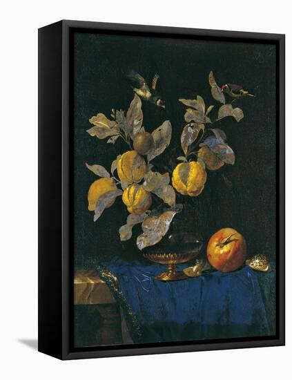 Still Life with Fruit-Willem van Aelst-Framed Premier Image Canvas