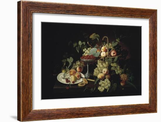 Still Life with Fruit-Severin Roesen-Framed Giclee Print