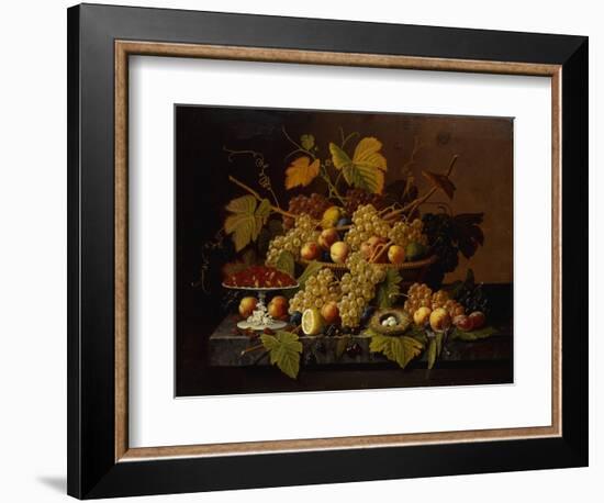 Still Life with Fruit-Severin Roesen-Framed Giclee Print