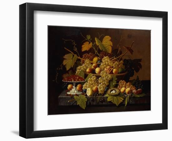 Still Life with Fruit-Severin Roesen-Framed Giclee Print