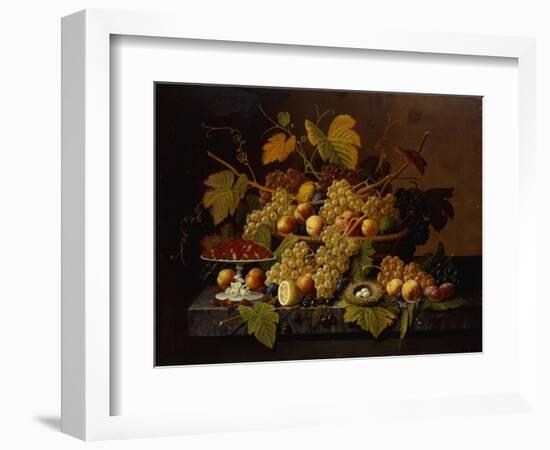 Still Life with Fruit-Severin Roesen-Framed Giclee Print