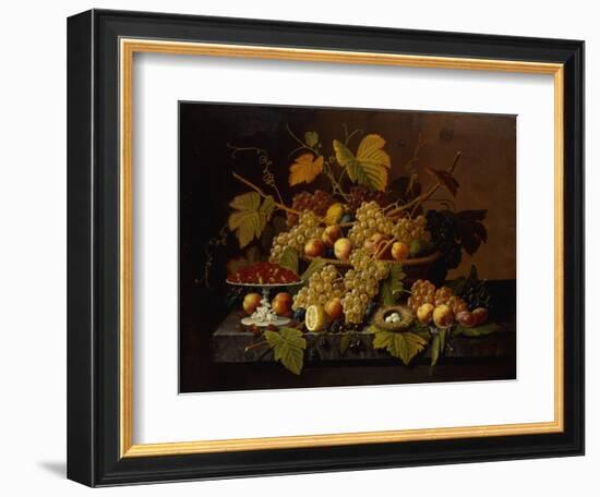 Still Life with Fruit-Severin Roesen-Framed Giclee Print