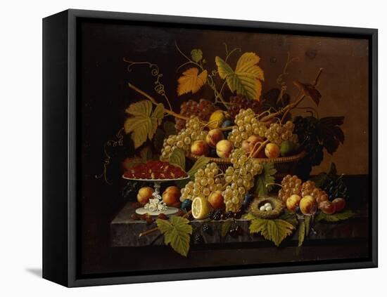 Still Life with Fruit-Severin Roesen-Framed Premier Image Canvas