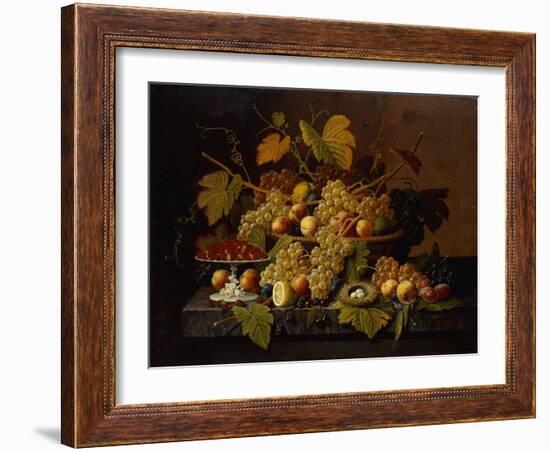 Still Life with Fruit-Severin Roesen-Framed Giclee Print