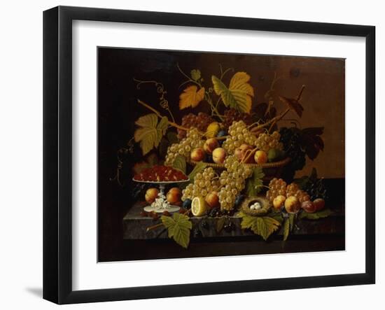 Still Life with Fruit-Severin Roesen-Framed Giclee Print