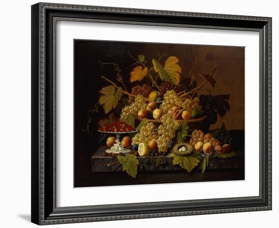 Still Life with Fruit-Severin Roesen-Framed Giclee Print