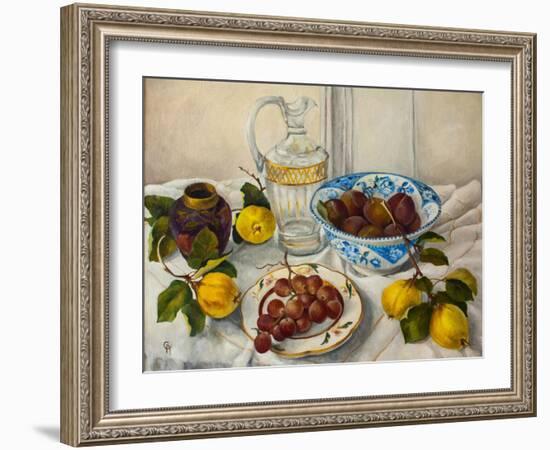 Still Life with Fruit,-Cristiana Angelini-Framed Giclee Print