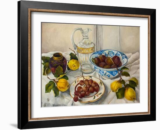 Still Life with Fruit,-Cristiana Angelini-Framed Giclee Print