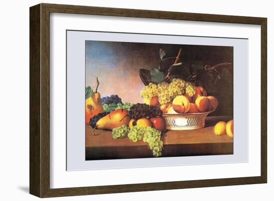 Still Life with Fruit-James Peale-Framed Art Print