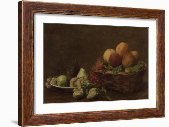 Still Life with Fruit-Henri Fantin-Latour-Framed Art Print