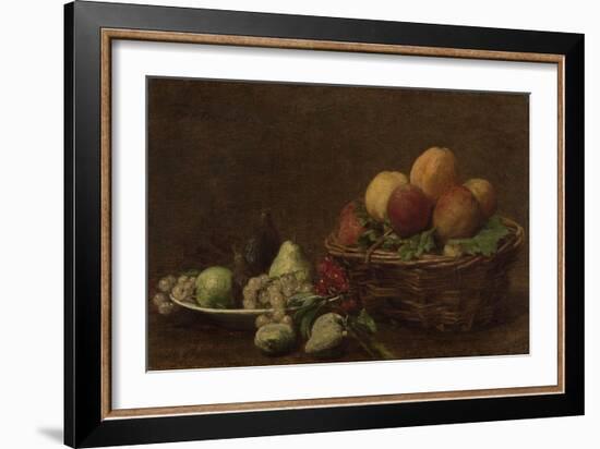 Still Life with Fruit-Henri Fantin-Latour-Framed Art Print