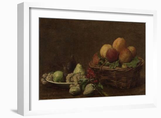 Still Life with Fruit-Henri Fantin-Latour-Framed Art Print