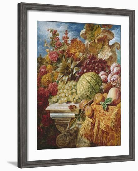 Still Life with Fruit-George Lance-Framed Giclee Print